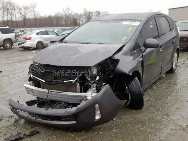 JTDZN3EU6C3098542 - 2012 TOYOTA PRIUS V GRAY photo 2