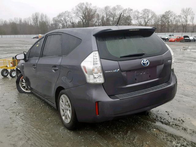 JTDZN3EU6C3098542 - 2012 TOYOTA PRIUS V GRAY photo 3