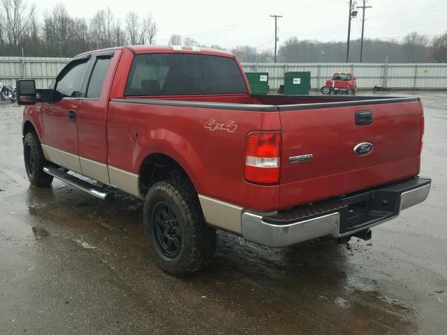 1FTPX14VX8FA37362 - 2008 FORD F150 RED photo 3