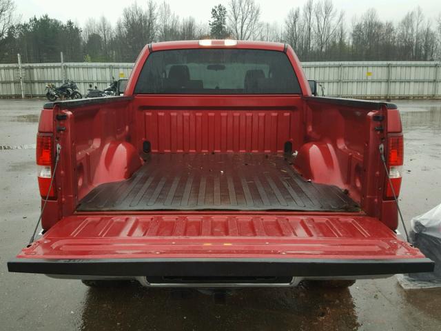 1FTPX14VX8FA37362 - 2008 FORD F150 RED photo 9