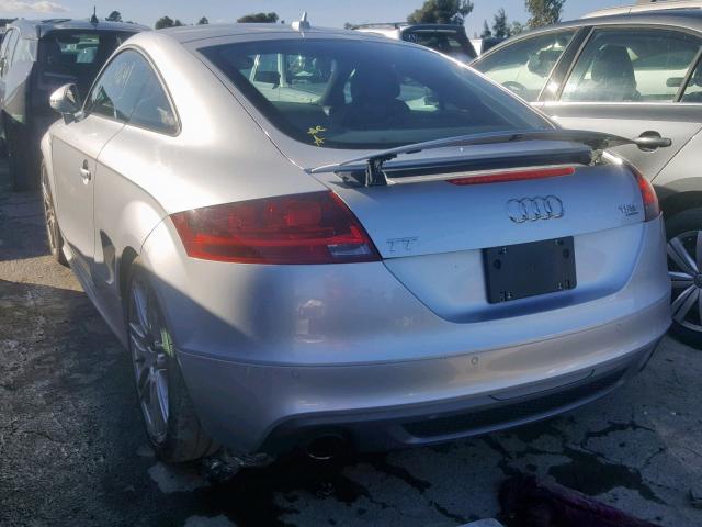 TRUKFAFK7B1013207 - 2011 AUDI TT PRESTIG SILVER photo 3