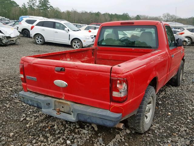 1FTYR10D38PA22806 - 2008 FORD RANGER RED photo 4