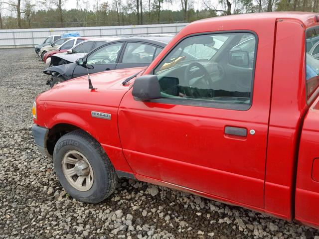 1FTYR10D38PA22806 - 2008 FORD RANGER RED photo 9