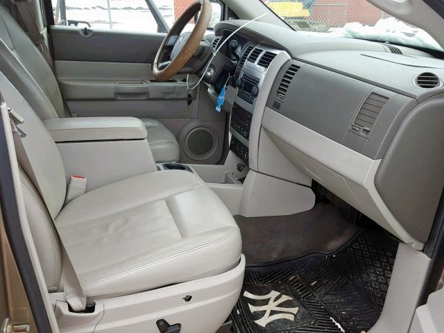 1D4HB58N34F179800 - 2004 DODGE DURANGO LI BEIGE photo 5