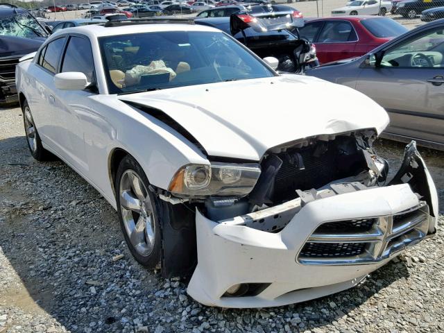 2C3CDXHG1DH742991 - 2013 DODGE CHARGER SX WHITE photo 1