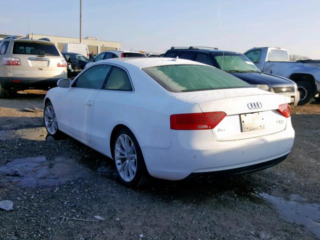 WAULFAFR2DA068854 - 2013 AUDI A5 PREMIUM WHITE photo 3