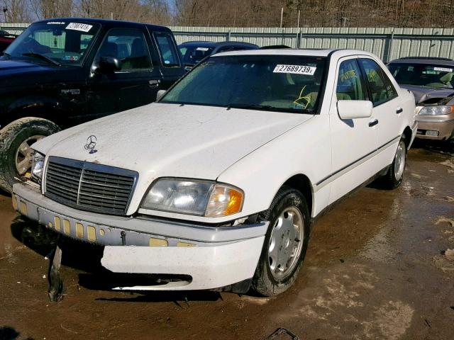 WDBHA28E5VA507665 - 1997 MERCEDES-BENZ C 280 WHITE photo 2