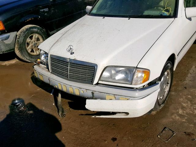 WDBHA28E5VA507665 - 1997 MERCEDES-BENZ C 280 WHITE photo 9