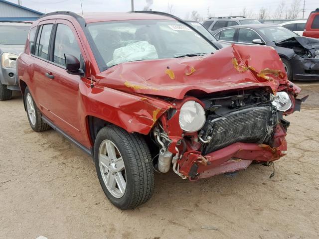 1J8FF47W18D723010 - 2008 JEEP COMPASS SP RED photo 1
