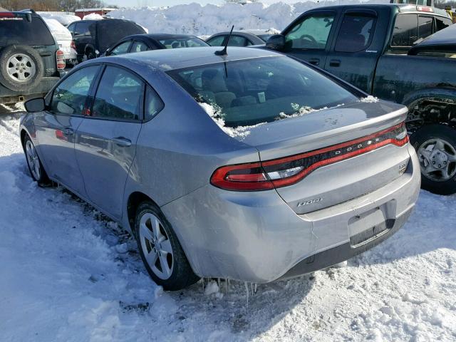 1C3CDFBA0GD605136 - 2016 DODGE DART SXT SILVER photo 3