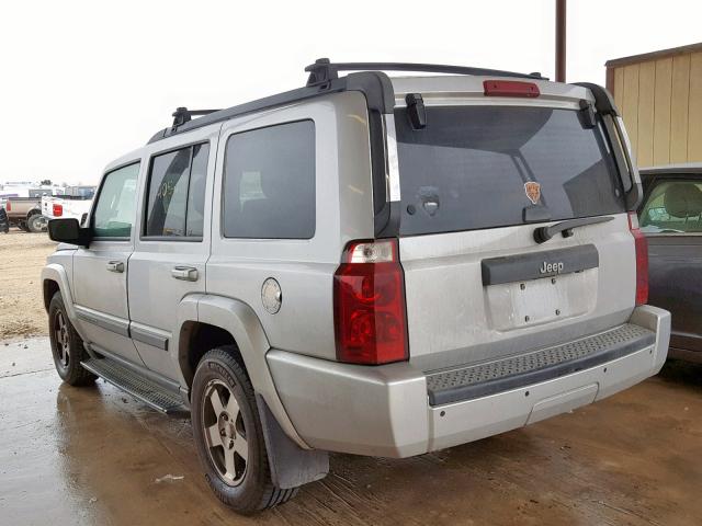 1J8HH48K69C501522 - 2009 JEEP COMMANDER SILVER photo 3