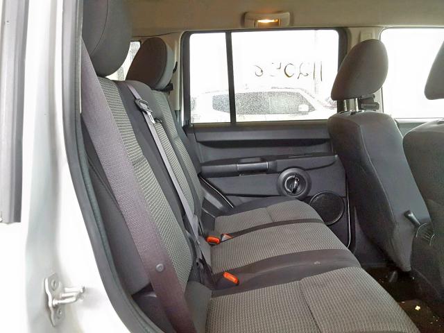 1J8HH48K69C501522 - 2009 JEEP COMMANDER SILVER photo 6