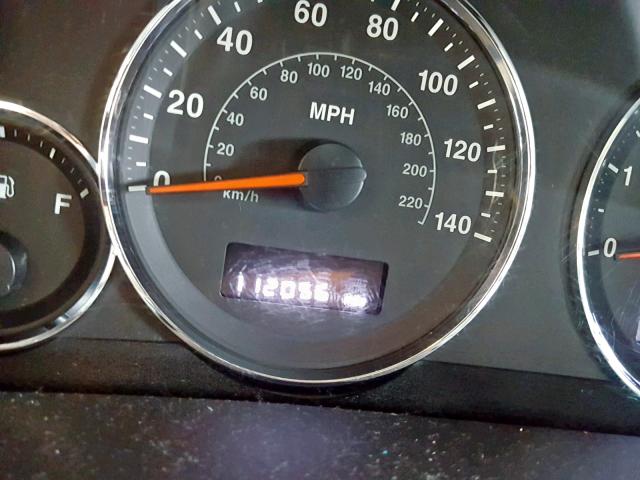 1J8HH48K69C501522 - 2009 JEEP COMMANDER SILVER photo 8