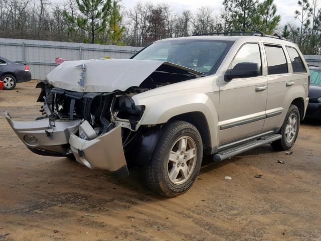 1J8HS48P77C574344 - 2007 JEEP GRAND CHER GRAY photo 2