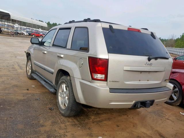 1J8HS48P77C574344 - 2007 JEEP GRAND CHER GRAY photo 3