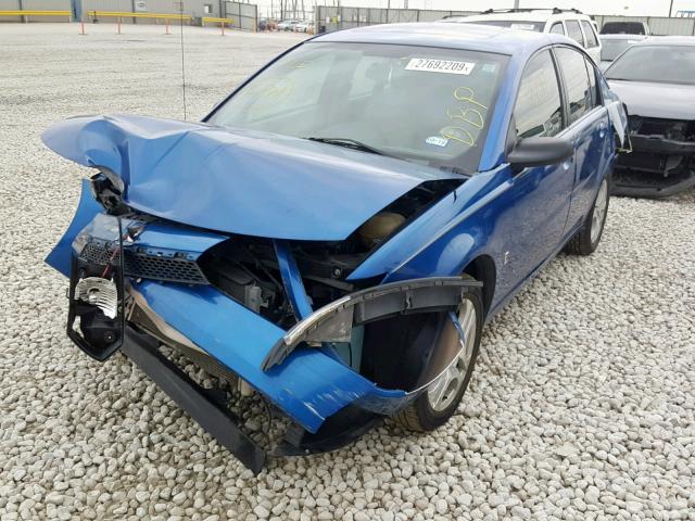 1G8AL52F54Z161756 - 2004 SATURN ION LEVEL BLUE photo 2