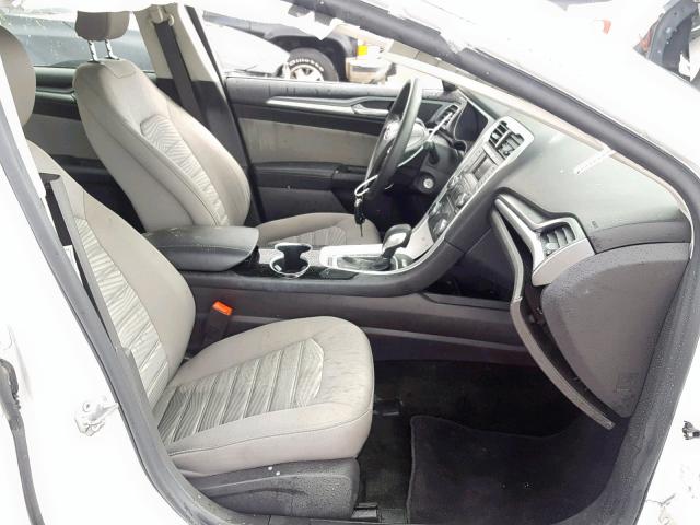 3FA6P0G74GR349722 - 2016 FORD FUSION S WHITE photo 5