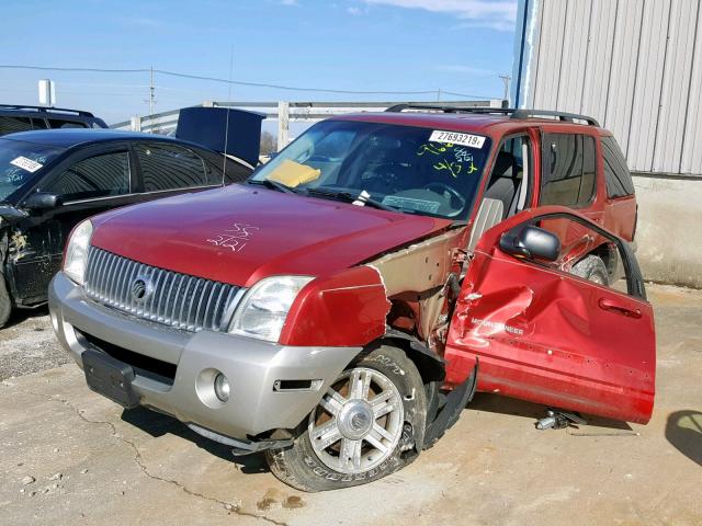 4M2DU66E42ZJ19660 - 2002 MERCURY MOUNTAINEE MAROON photo 2