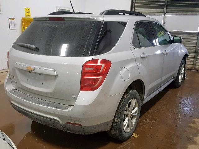 2GNALCEK4H1572204 - 2017 CHEVROLET EQUINOX LT SILVER photo 4