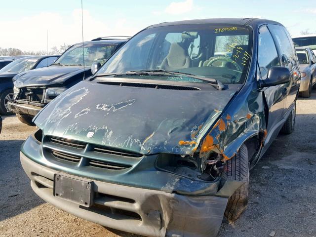 2B4FP25B0WR734371 - 1998 DODGE CARAVAN GREEN photo 2