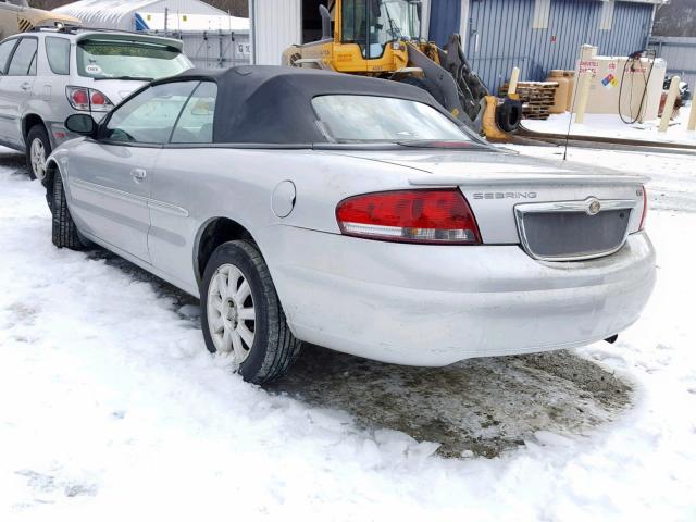 1C3EL75R66N285459 - 2006 CHRYSLER SEBRING GT SILVER photo 3