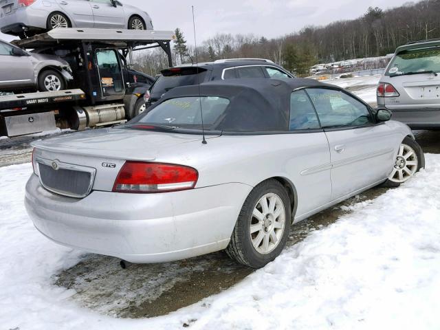 1C3EL75R66N285459 - 2006 CHRYSLER SEBRING GT SILVER photo 4