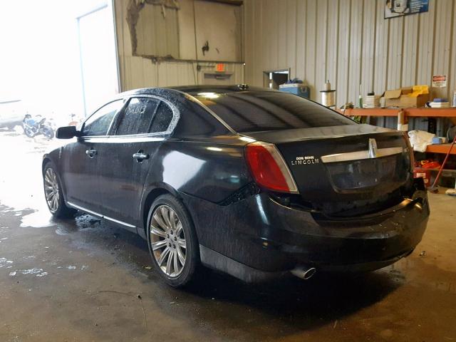 1LNHL9DR0BG600238 - 2011 LINCOLN MKS BLACK photo 3