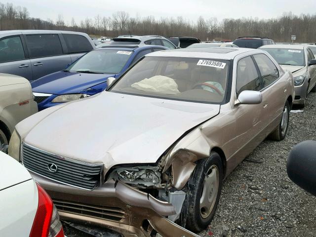 JT8BH28F5W0136282 - 1998 LEXUS LS 400 BEIGE photo 2