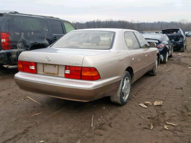 JT8BH28F5W0136282 - 1998 LEXUS LS 400 BEIGE photo 4