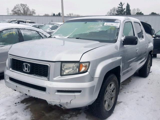 2HJYK16358H519777 - 2008 HONDA RIDGELINE SILVER photo 2