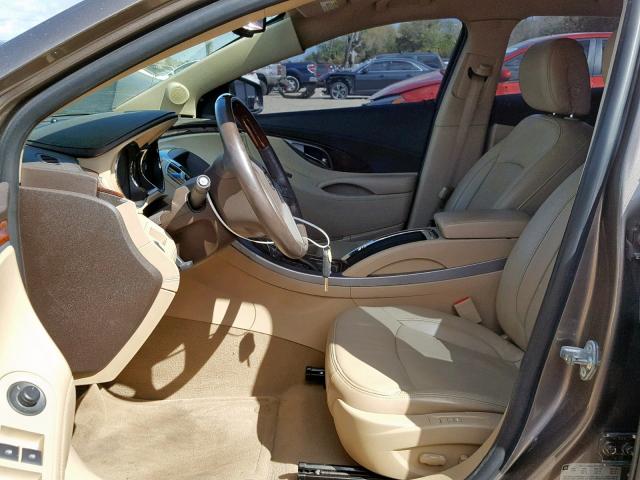 1G4GC5EDXBF126750 - 2011 BUICK LACROSSE C BROWN photo 5