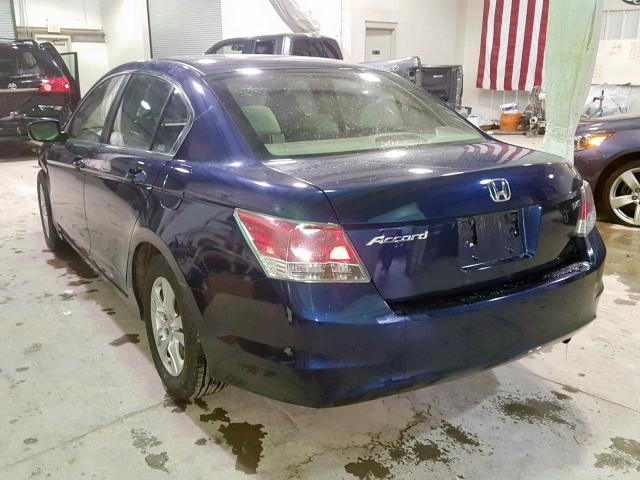 JHMCP26429C016404 - 2009 HONDA ACCORD LXP BLUE photo 3