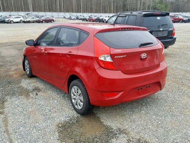 KMHCT5AE0GU242362 - 2016 HYUNDAI ACCENT SE RED photo 3