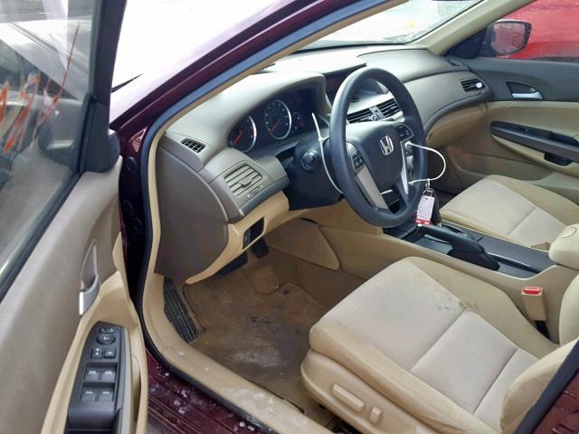 JHMCP264X8C059161 - 2008 HONDA ACCORD LXP MAROON photo 9