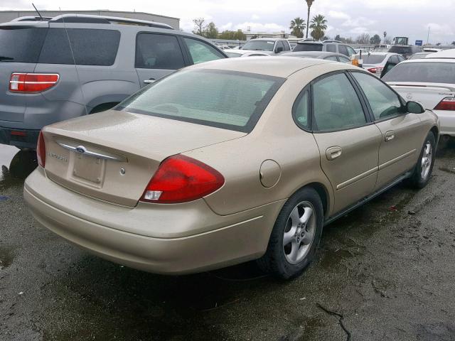 1FAFP55U11G181350 - 2001 FORD TAURUS SES GOLD photo 4