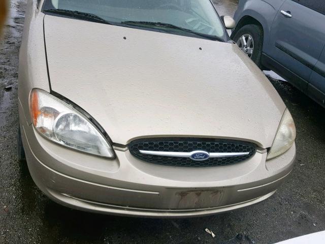 1FAFP55U11G181350 - 2001 FORD TAURUS SES GOLD photo 9