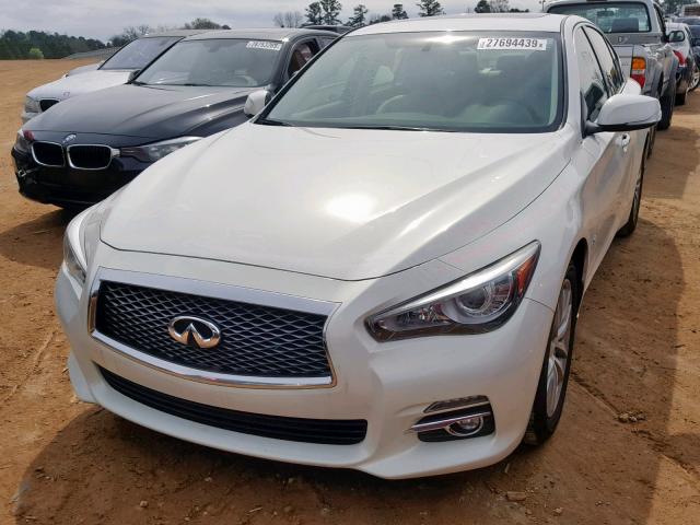 JN1BV7AP6FM340241 - 2015 INFINITI Q50 BASE WHITE photo 2