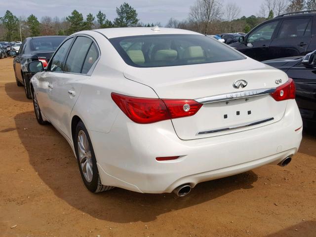 JN1BV7AP6FM340241 - 2015 INFINITI Q50 BASE WHITE photo 3