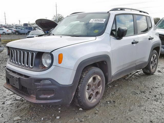 ZACCJAAH2HPF51718 - 2017 JEEP RENEGADE S Gümüş foto 2