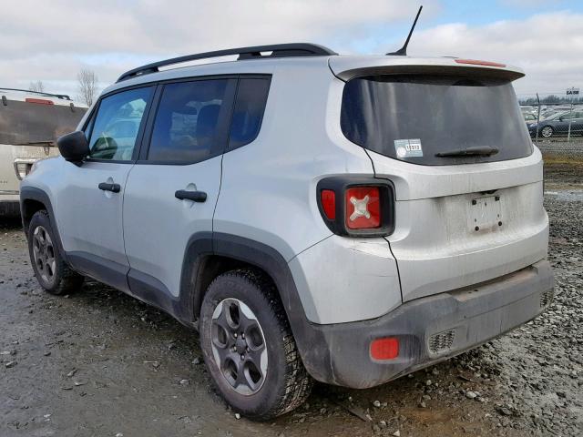 ZACCJAAH2HPF51718 - 2017 JEEP RENEGADE S Gümüş foto 3