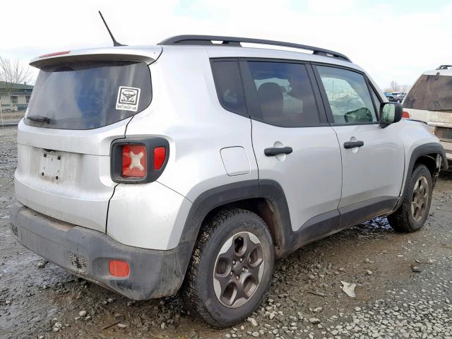 ZACCJAAH2HPF51718 - 2017 JEEP RENEGADE S Gümüş foto 4