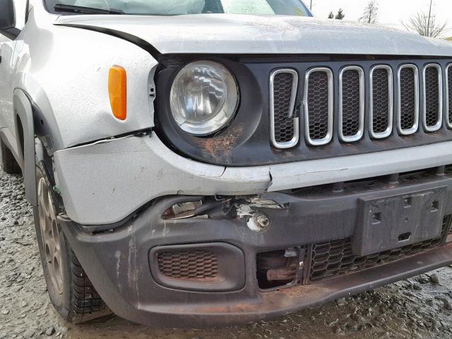 ZACCJAAH2HPF51718 - 2017 JEEP RENEGADE S Gümüş foto 9