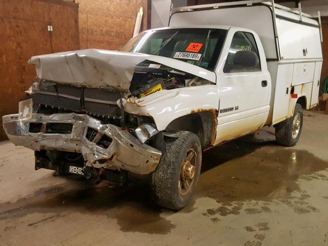 3B6KF26Z5XM586876 - 1999 DODGE RAM 2500 WHITE photo 2