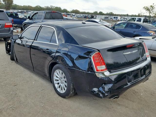 2C3CCAAG9DH614072 - 2013 CHRYSLER 300 BLACK photo 3