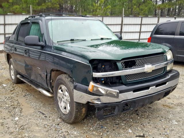 3GNEC12T44G221619 - 2004 CHEVROLET AVALANCHE GREEN photo 1