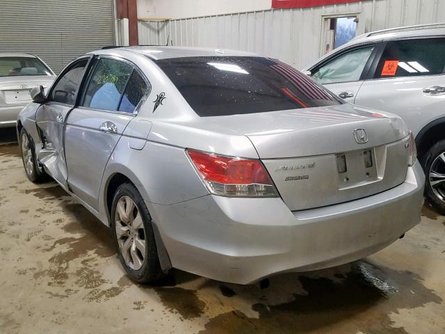 1HGCP36869A019894 - 2009 HONDA ACCORD EXL SILVER photo 3