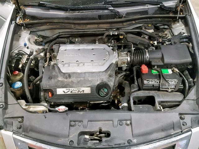 1HGCP36869A019894 - 2009 HONDA ACCORD EXL SILVER photo 7