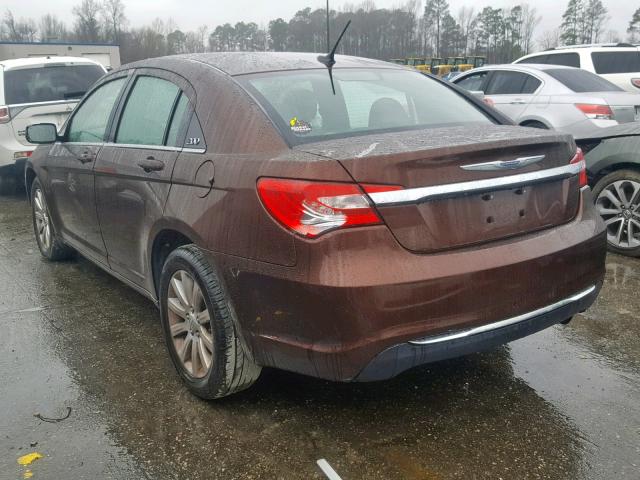 1C3CCBBB9DN609373 - 2013 CHRYSLER 200 TOURIN MAROON photo 3