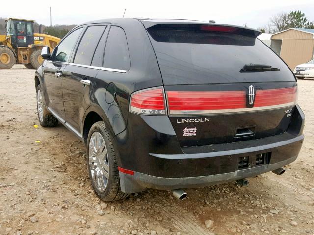 2LMDU88C58BJ23211 - 2008 LINCOLN MKX BLACK photo 3