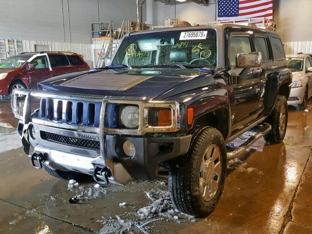 5GTEN13L688130177 - 2008 HUMMER H3 ALPHA BLUE photo 2